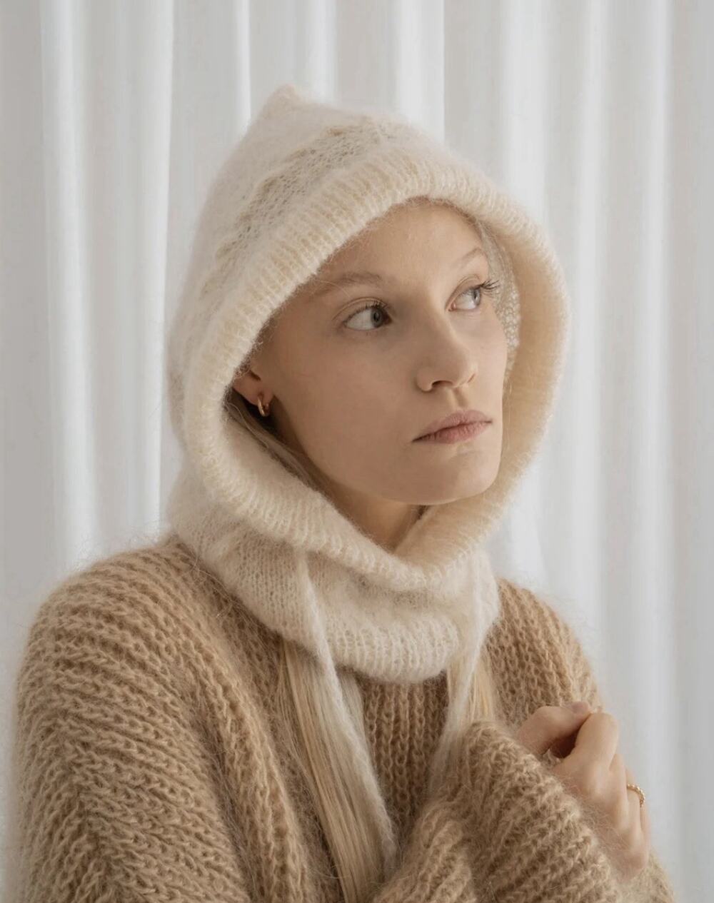 Roboty Reczne Wool Cloudy Balaclava Women’s One Size